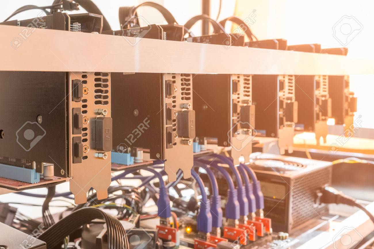 Cryptocurrency Background Mining Rig Cryptocurrency Mining - 